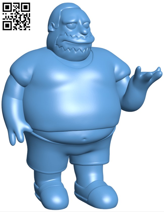 Comic Book Guy H011831 file stl free download 3D Model for CNC and 3d printer