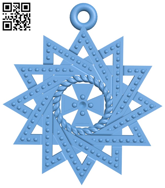 Cross pendant H011689 file stl free download 3D Model for CNC and 3d printer