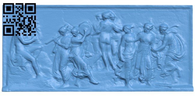 Dance of muses on top of Helicon T0003904 download free stl files 3d model for CNC wood carving