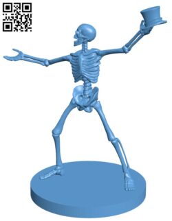Dancing skeleton H011573 file stl free download 3D Model for CNC and 3d printer