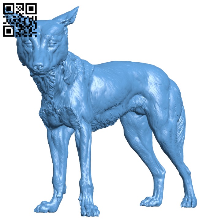 Dingo dog H011630 file stl free download 3D Model for CNC and 3d printer