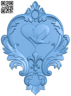 Dove pattern T0003881 download free stl files 3d model for CNC wood carving