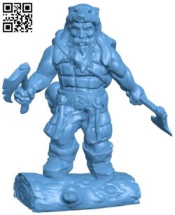Dwarf – Badgerboy H011577 file stl free download 3D Model for CNC and 3d printer