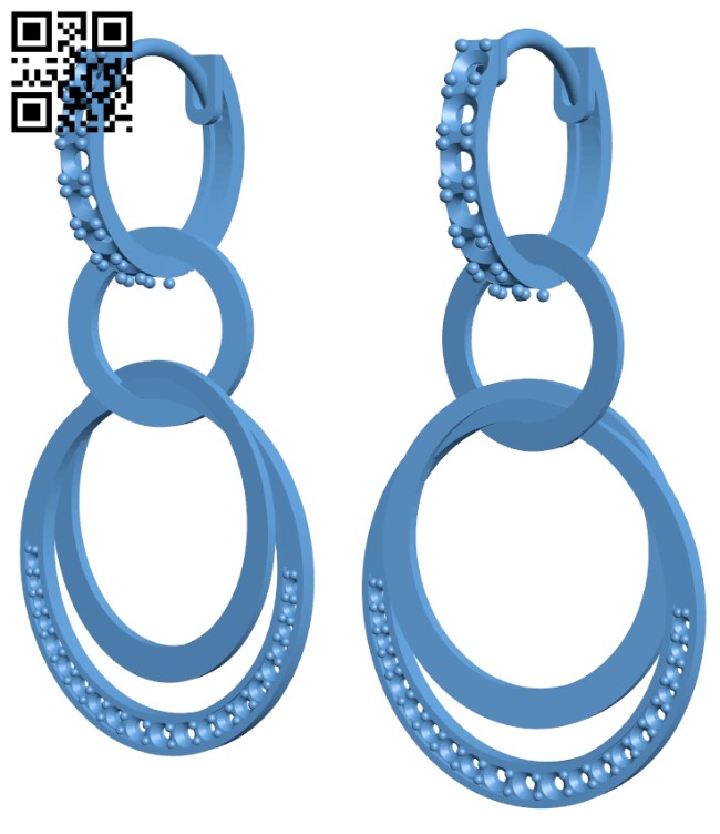 Earrings H011693 file stl free download 3D Model for CNC and 3d printer