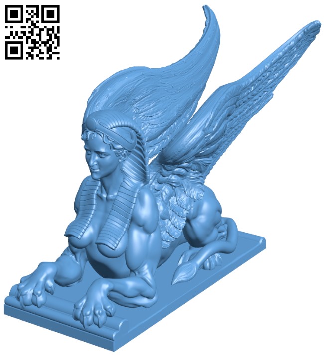 Fantasy Sphinx H011633 file stl free download 3D Model for CNC and 3d printer