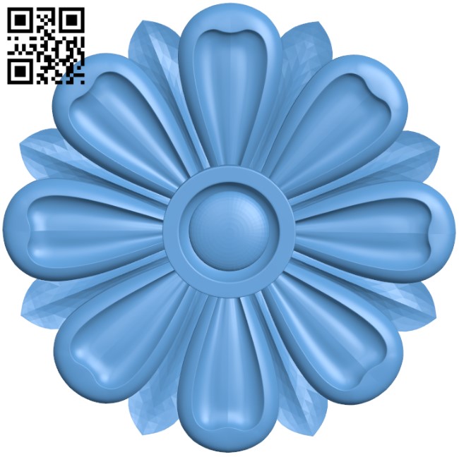 Flower pattern T0003924 download free stl files 3d model for CNC wood carving