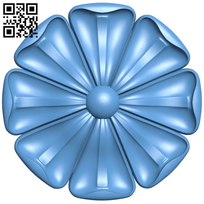Flower pattern T0003945 download free stl files 3d model for CNC wood carving
