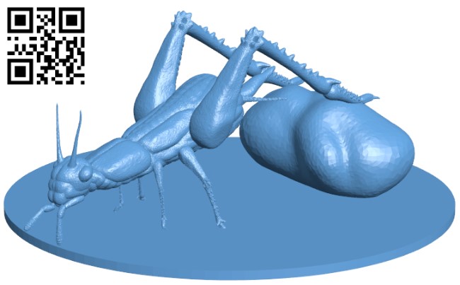Giant cricket H011606 file stl free download 3D Model for CNC and 3d printer