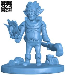 Gnome wizard H011638 file stl free download 3D Model for CNC and 3d printer