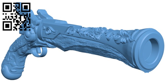 Gothic hunter gun H011670 file stl free download 3D Model for CNC and 3d printer