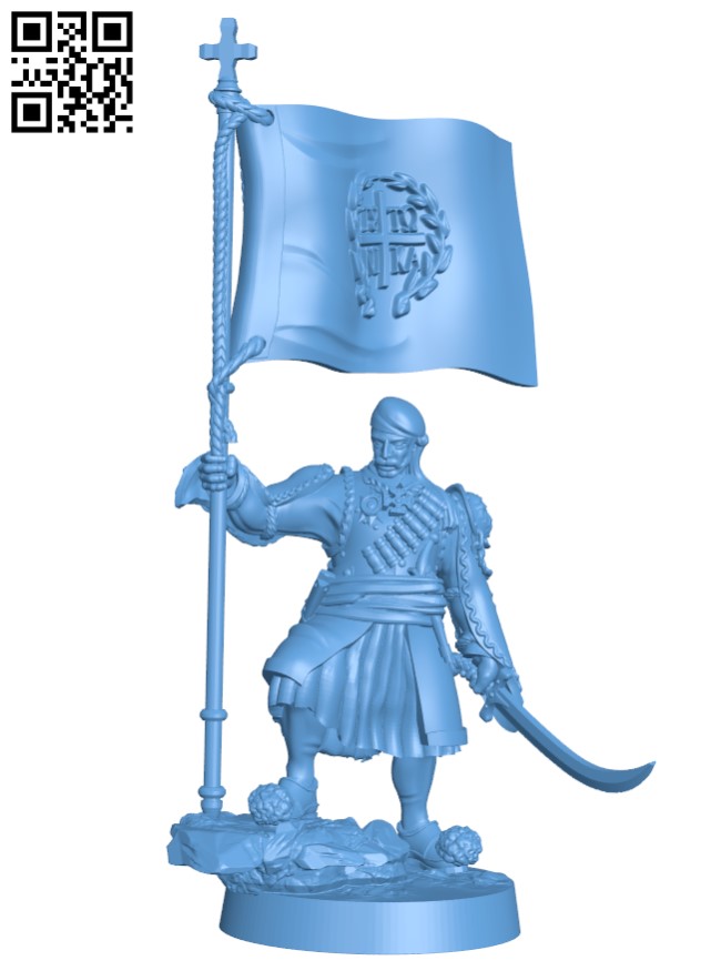 Greek War Of Independence Standard Bear H011653 file stl free download 3D Model for CNC and 3d printer