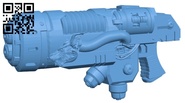 Gun H011654 file stl free download 3D Model for CNC and 3d printer