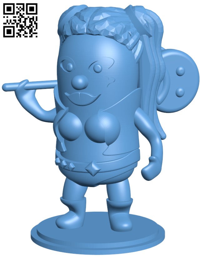 Harley Quinn - Peanuts UniverseH011607 file stl free download 3D Model for CNC and 3d printer
