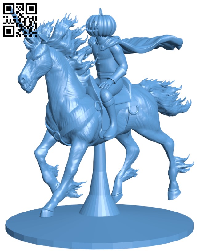Headless Horseman H011656 file stl free download 3D Model for CNC and 3d printer