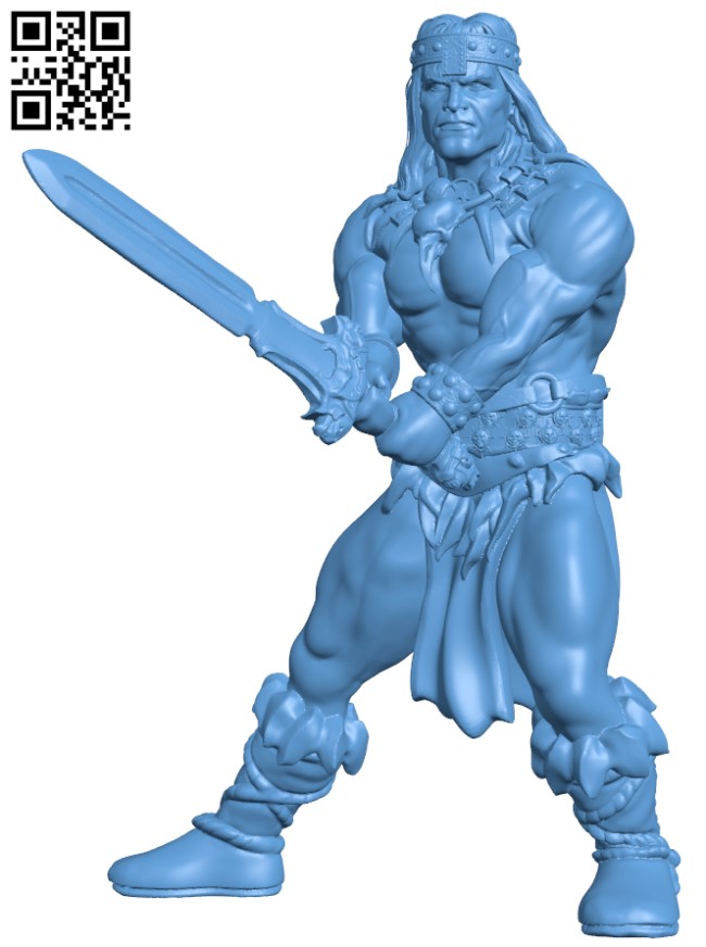 Human Barbarian H011701 file stl free download 3D Model for CNC and 3d printer