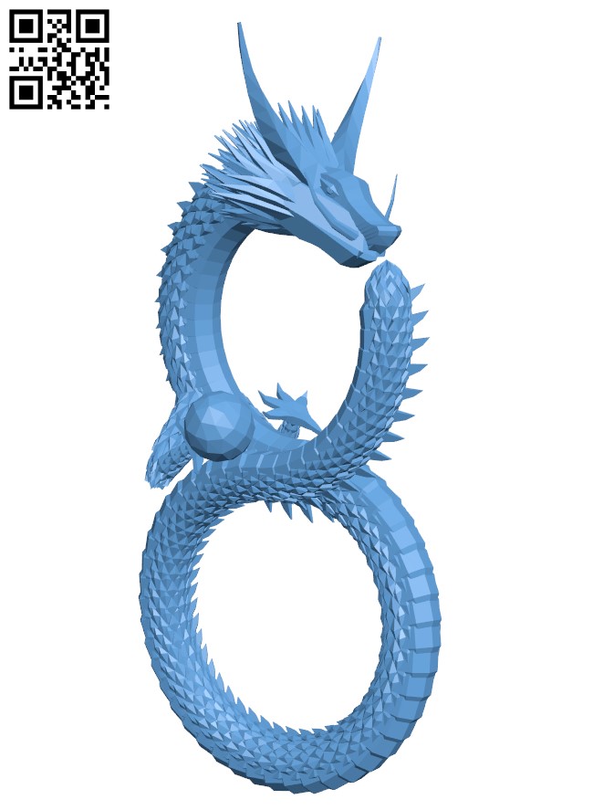 Infinity dragon H011671 file stl free download 3D Model for CNC and 3d printer