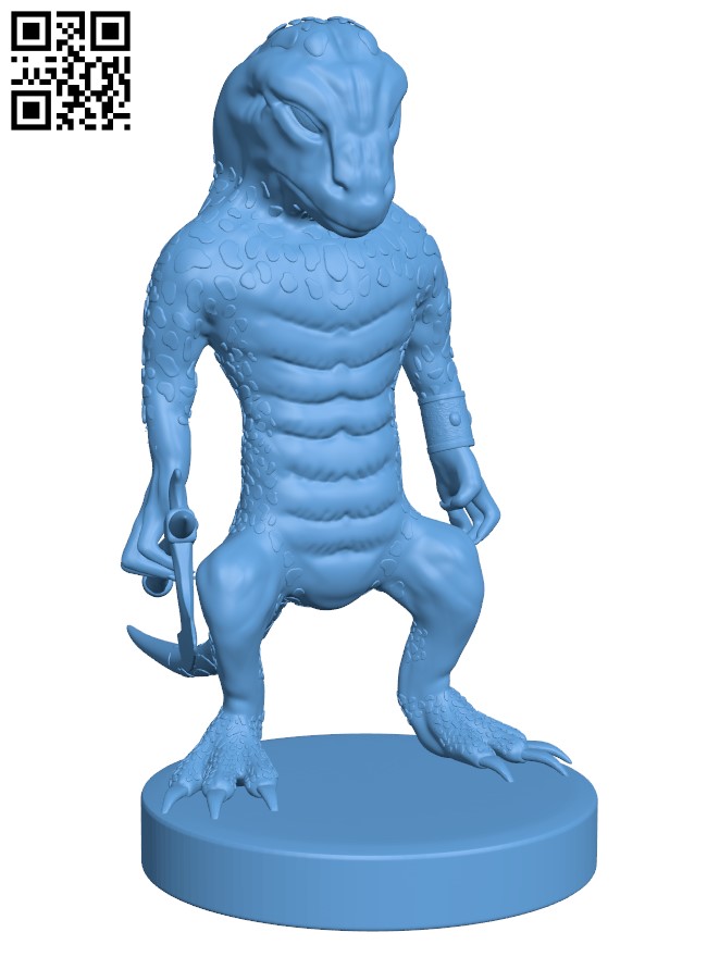 Lizardman H011679 file stl free download 3D Model for CNC and 3d printer