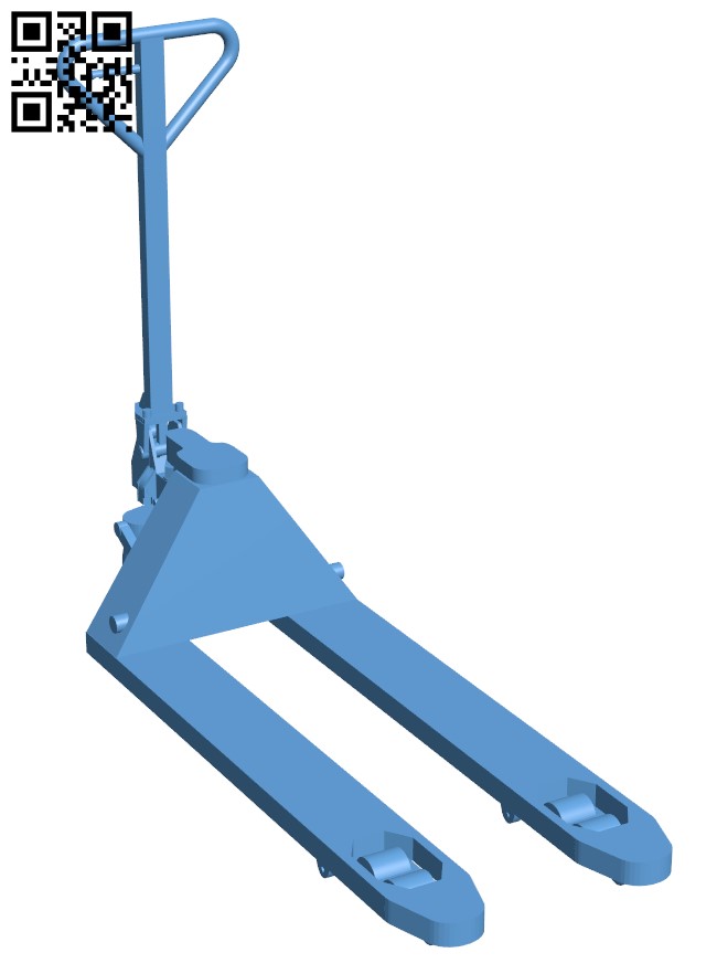 Low profile hand pallet truck H011680 file stl free download 3D Model for CNC and 3d printer