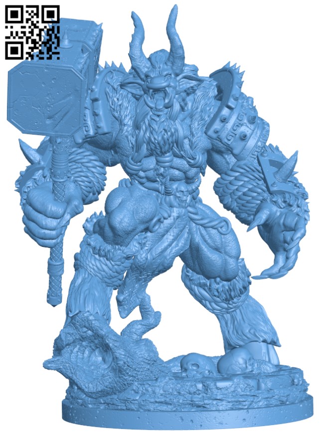 Minotaur H011714 file stl free download 3D Model for CNC and 3d printer