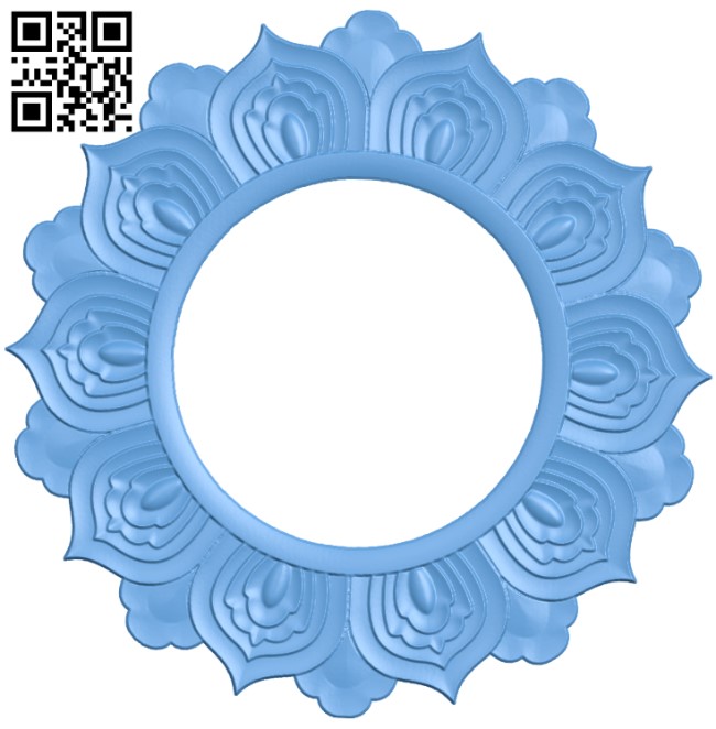 Mirror frame pattern T0004071 download free stl files 3d model for CNC wood carving