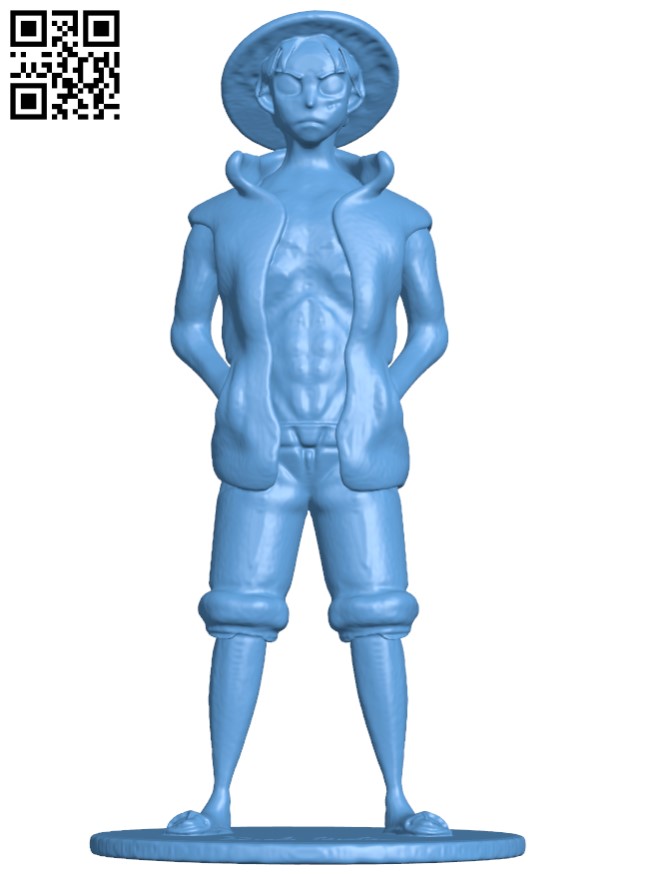 Monkey D. Luffy - One Piece H011715 file stl free download 3D Model for CNC and 3d printer
