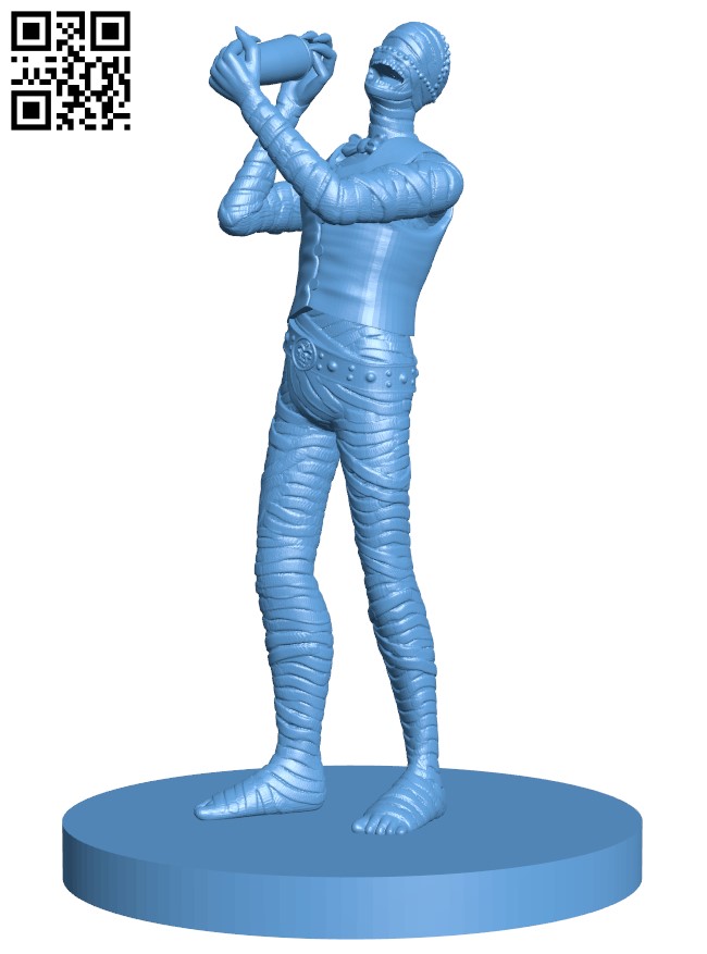 Mummy Bartender H011612 file stl free download 3D Model for CNC and 3d printer