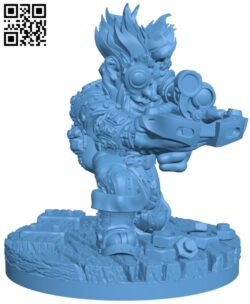 Nogboc Frivykert – Gnome Ranger H011720 file stl free download 3D Model for CNC and 3d printer