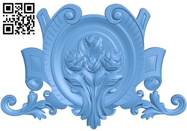 Pattern in the center T0003891 download free stl files 3d model for CNC wood carving