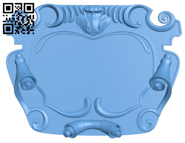 Pattern in the center T0003893 download free stl files 3d model for CNC wood carving