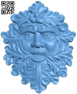 Pattern of human face T0003934 download free stl files 3d model for CNC wood carving