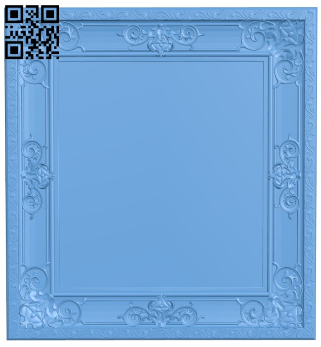 Picture frame or mirror T0003894 download free stl files 3d model for CNC wood carving