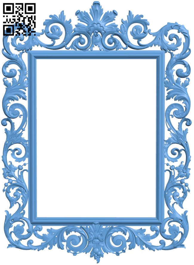 Picture frame or mirror T0004077 download free stl files 3d model for CNC wood carving