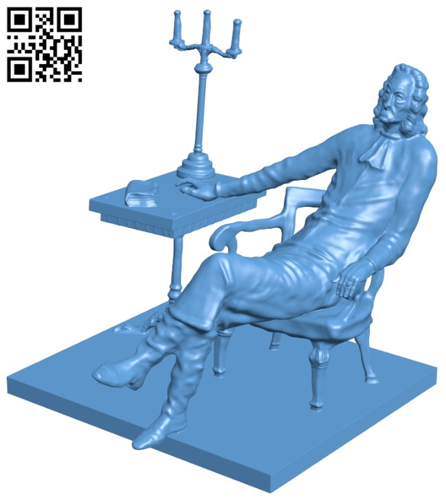 Professor in Antwerp, Belgium H011807 file stl free download 3D Model for CNC and 3d printer