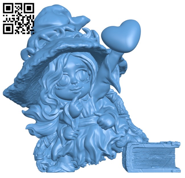 Ranni the witch with heart H011809 file stl free download 3D Model for CNC and 3d printer