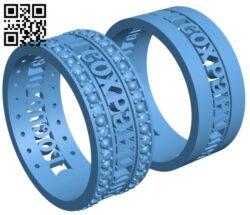Ring H011732 file stl free download 3D Model for CNC and 3d printer