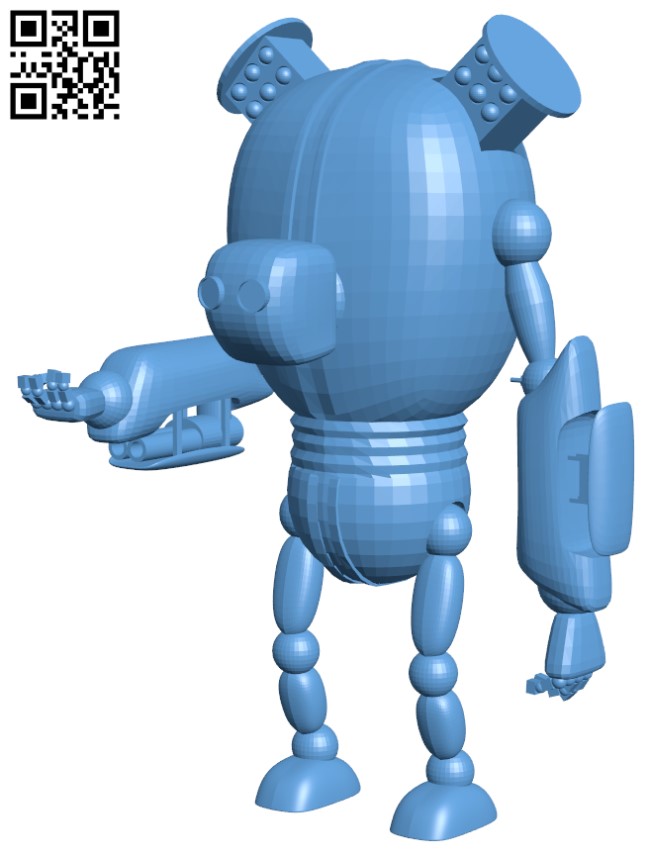 Robot de Guerra H011739 file stl free download 3D Model for CNC and 3d printer