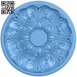 Round pattern T0003936 download free stl files 3d model for CNC wood carving