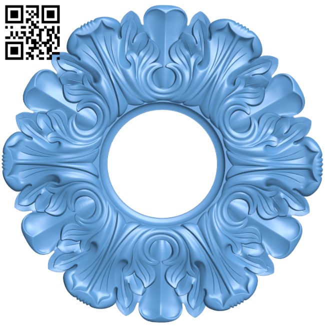 Round pattern T0003955 download free stl files 3d model for CNC wood carving