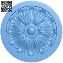 Round pattern T0003958 download free stl files 3d model for CNC wood carving