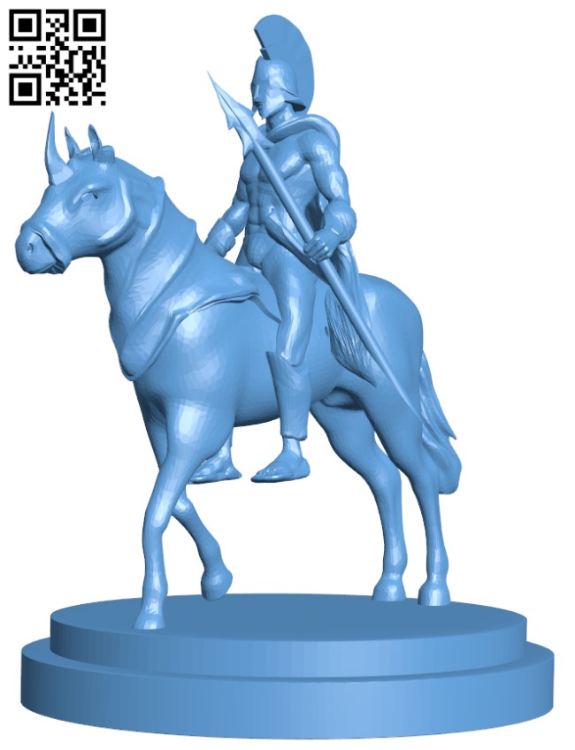 Spartan Warrior H011788 file stl free download 3D Model for CNC and 3d printer