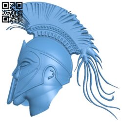 Spartan head T0003937 download free stl files 3d model for CNC wood carving