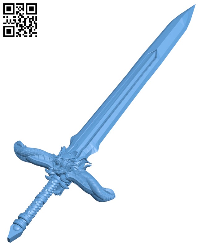 Sword H011613 file stl free download 3D Model for CNC and 3d printer