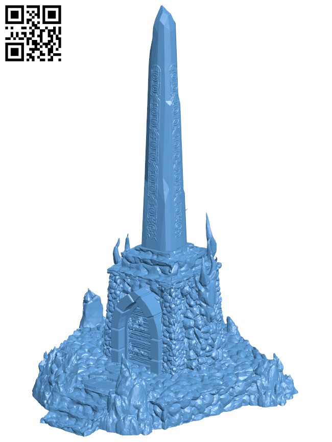 The Cursed Obelisk H011617 file stl free download 3D Model for CNC and 3d printer