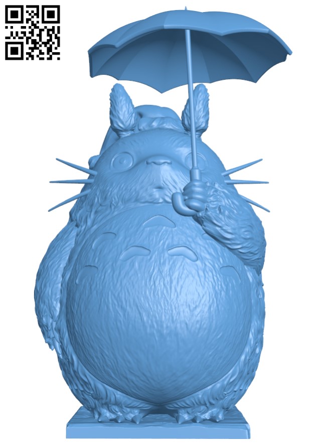 Totoro H011746 file stl free download 3D Model for CNC and 3d printer