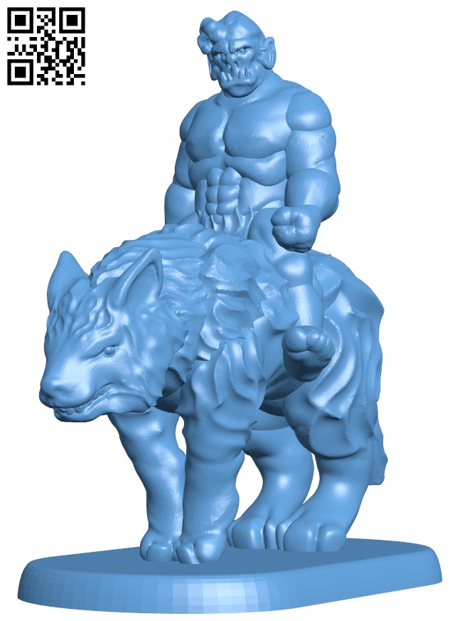 Trollspawn Wolf Rider H011753 file stl free download 3D Model for CNC and 3d printer