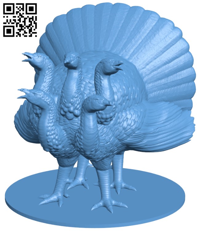 Turkey Hydra H011747 file stl free download 3D Model for CNC and 3d printer