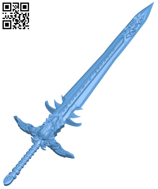 STL file Dragon Blade Sword 3D printable File for Action Figures・3D print  model to download・Cults