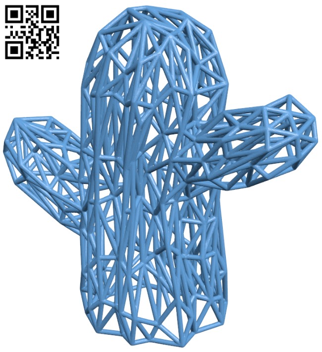 Voronoi cactus H011598 file stl free download 3D Model for CNC and 3d printer