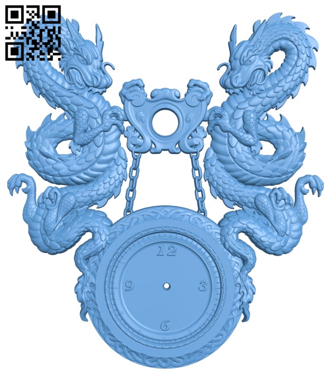 Wall clock pattern T0004058 download free stl files 3d model for CNC wood carving