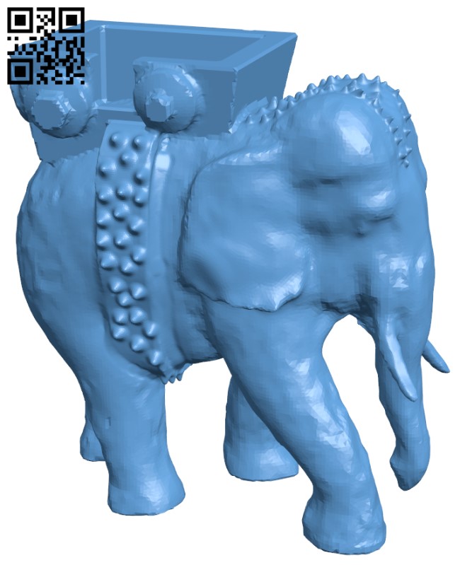 War Elephant H011620 file stl free download 3D Model for CNC and 3d printer
